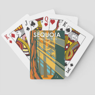 Sequoia National Park Giant Sequoia Trees  Playing Cards