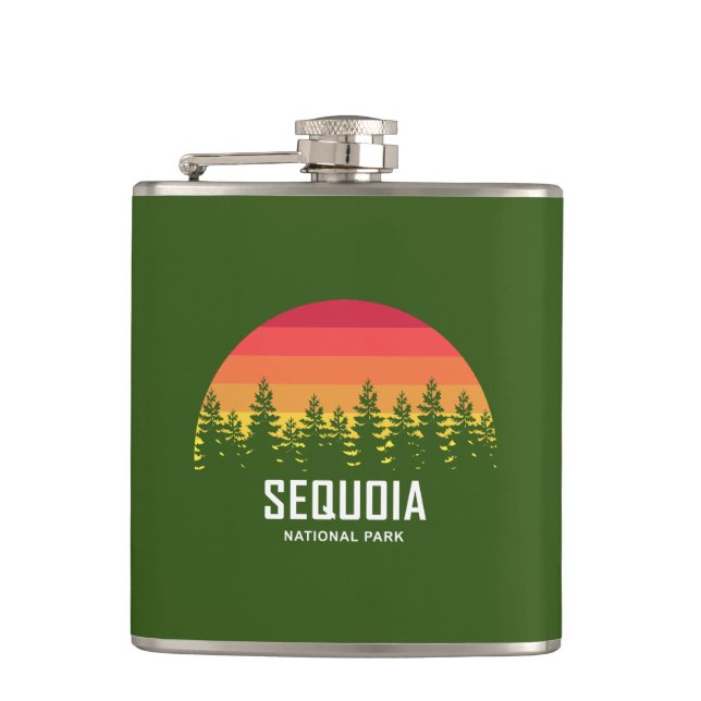 Sequoia National Park Hip Flask (Front)