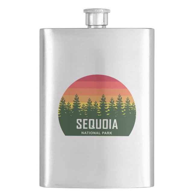 Sequoia National Park Hip Flask (Front)