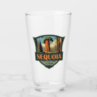 Sequoia National Park Illustration Retro