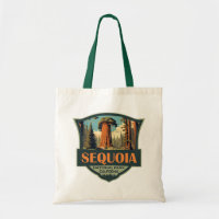 Sequoia National Park Illustration Retro