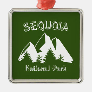 Sequoia National Park Metal Tree Decoration