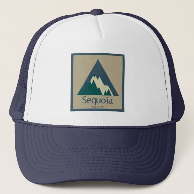 Sequoia National Park Rustic Trucker Hat (Front)