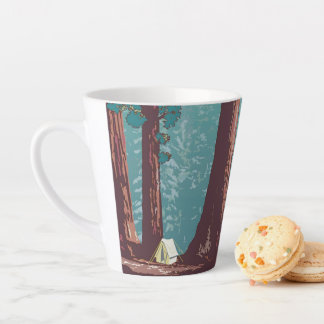 Sequoia National Park Tent Camping  Latte Mug