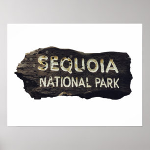 Sequoia National Park Wooden sign