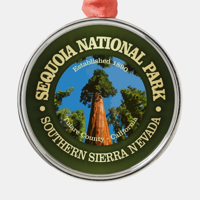 Sequoia NP2 Metal Tree Decoration (Front)