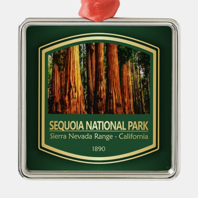 Sequoia NP (PF1) Metal Tree Decoration (Front)