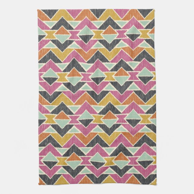 Sequoyah Arrows Ikat Tea Towel (Vertical)