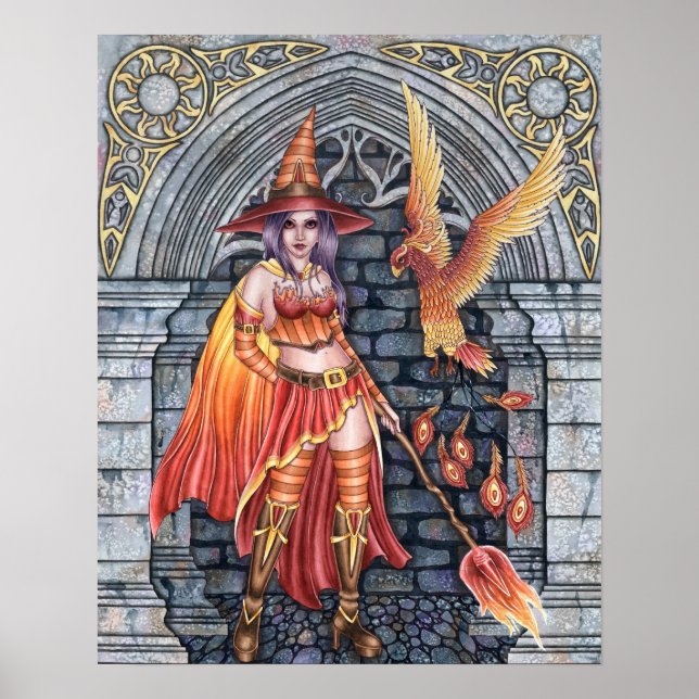 Serafina & Firenze - Fire Witch Poster (Front)