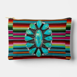 Serape gem accessory pouch