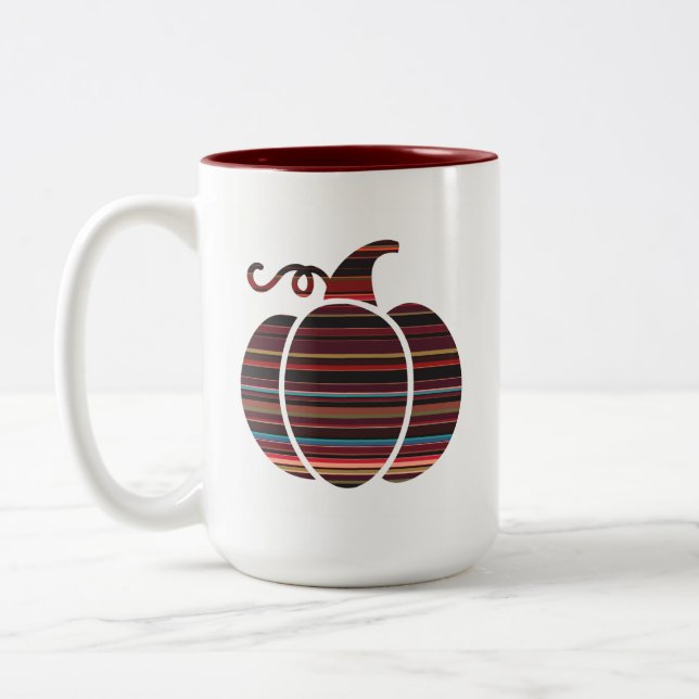 Serape Pumpkin Mug (Left)