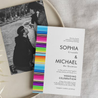 Serape Spring Stripes | Wedding Invitation