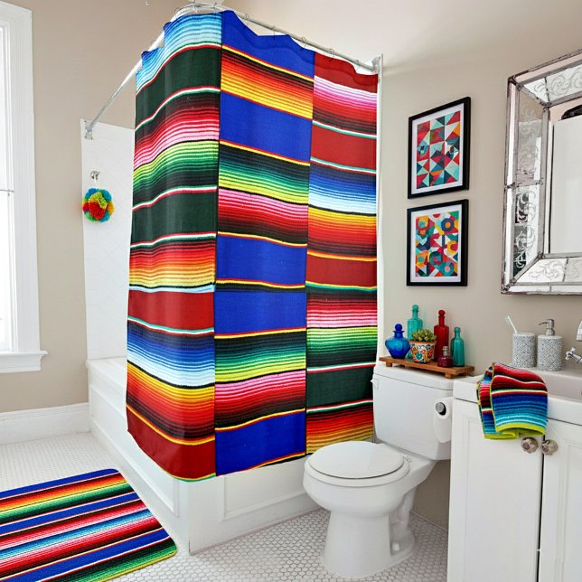 Serape stripe shower curtain (Creator Uploaded)