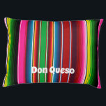 Serape Style Personalised Pet Bed<br><div class="desc">Vibrant horizontal serape style personalised pt bed. Add any dog or pets name for a special gift or occasion. Visit my shop for the entire pet design collection.</div>