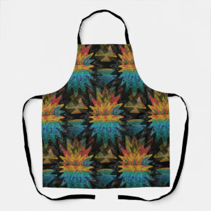 Serape Tribal Southwest Red Pattern Apron