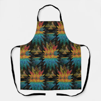 Serape Tribal Southwest Red Pattern Apron