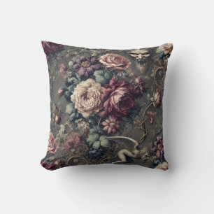 Seraph Hunting – Gothic Floral Design Cushion