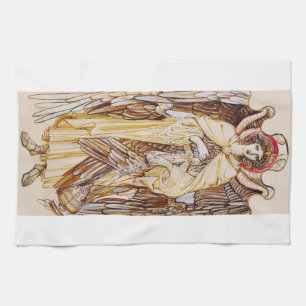 Seraphim Angel surround the Divine Throne Tea Towel