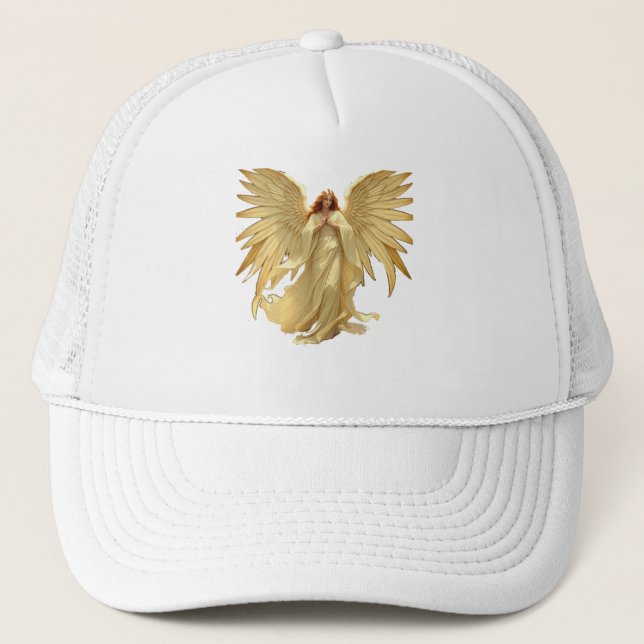 "Seraphim - flames of light, guardians of soul" Trucker Hat (Front)