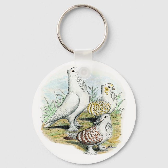 Seraphim Pigeons Key Ring (Front)