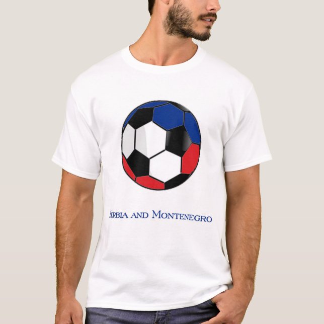 Serbia and Montenegro World Cup Soccer T-Shirt (Front)