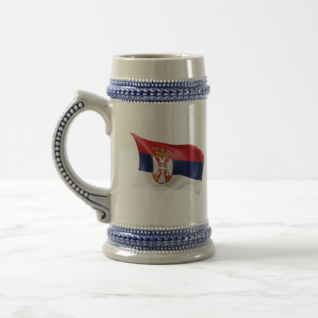 Serbia Beer Stein (Left)