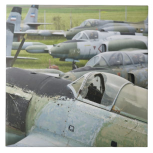 SERBIA, Belgrade. Yugoslav Aeronautical Museum Tile