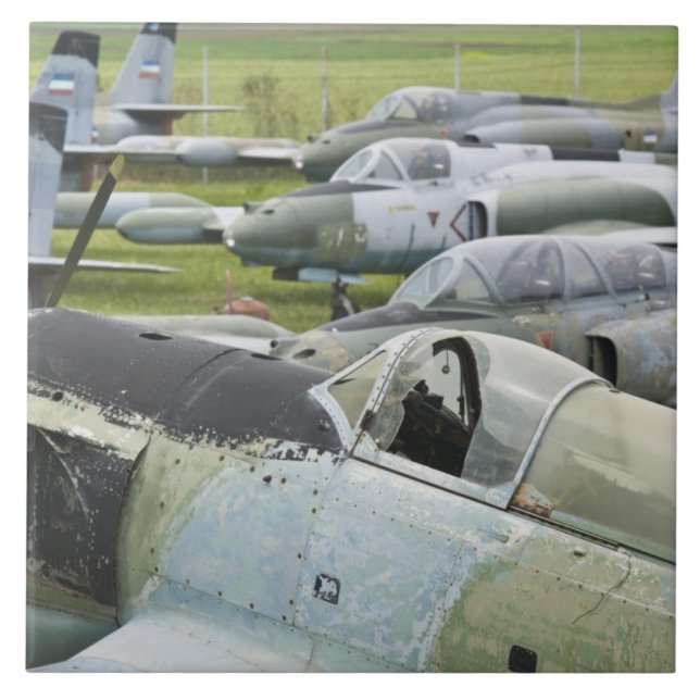 SERBIA, Belgrade. Yugoslav Aeronautical Museum Tile (Front)