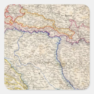 Serbia, Bosnia Square Sticker