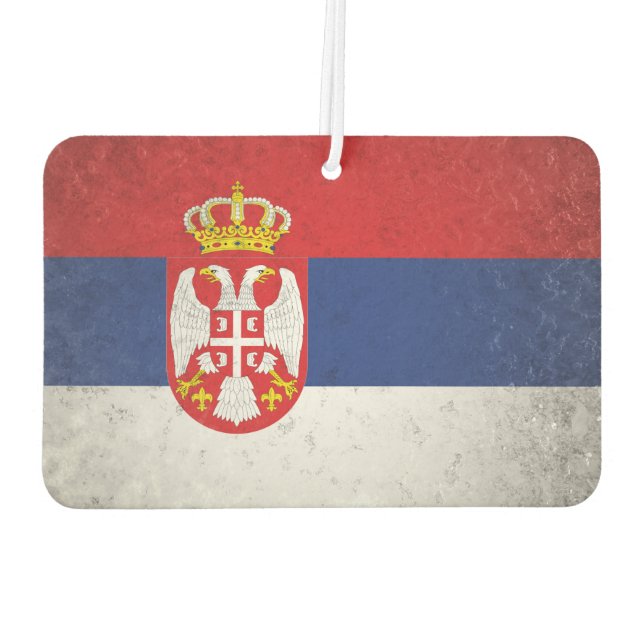 Serbia Car Air Freshener (Back)