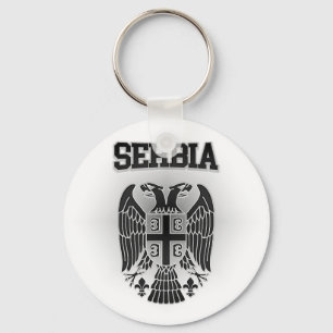 Serbia Coat of Arms Key Ring