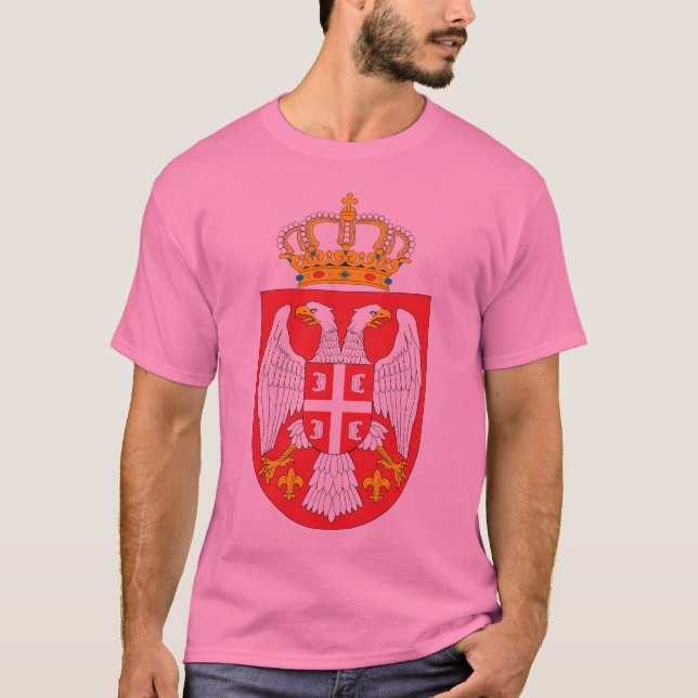 Serbia Coat of Arms T-shirt (Front)