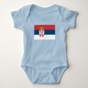 Serbia Flag Baby Bodysuit