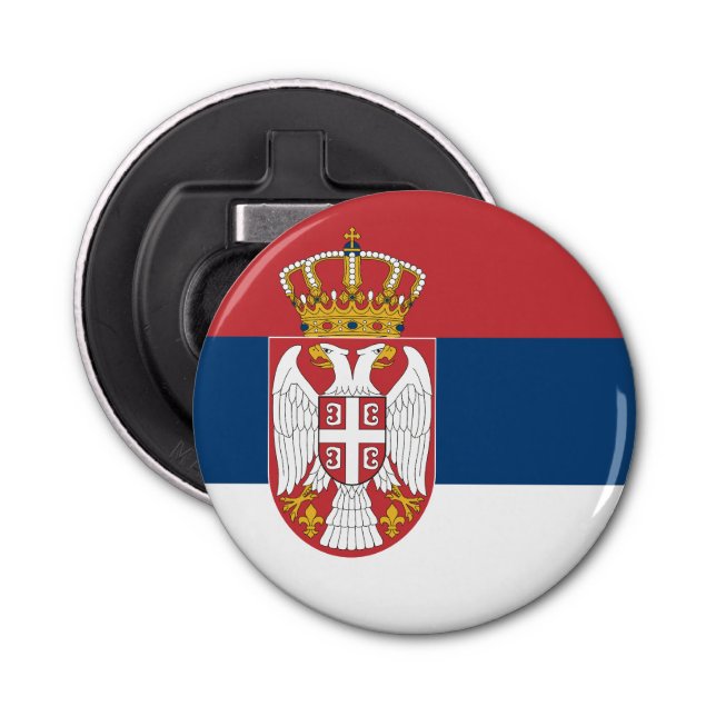 Serbia Flag Bottle Opener (Front)