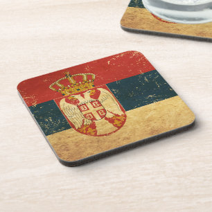 Serbia Flag Coaster