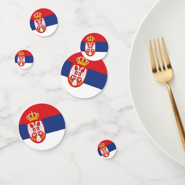 Serbia flag confetti (Group)