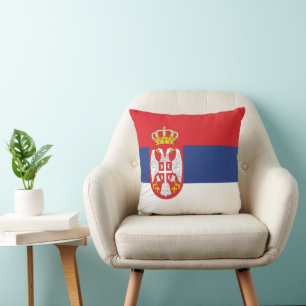 Serbia flag cushion