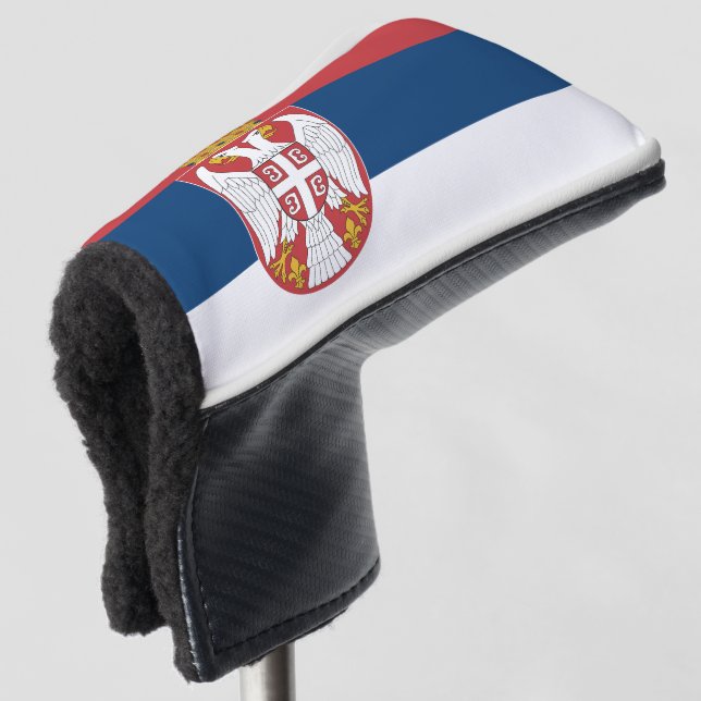Serbia Flag Golf Head Cover (3/4 Front)