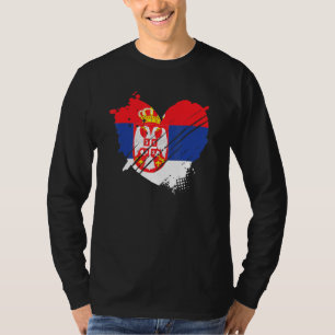 Serbia Flag I love Serbia It is in my DNA for Serb T-Shirt