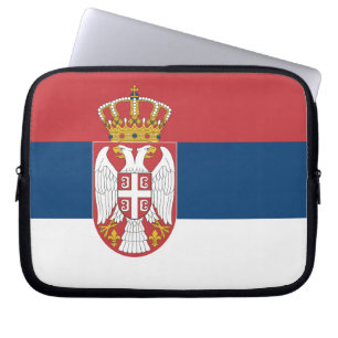 Serbia Flag Laptop Sleeve