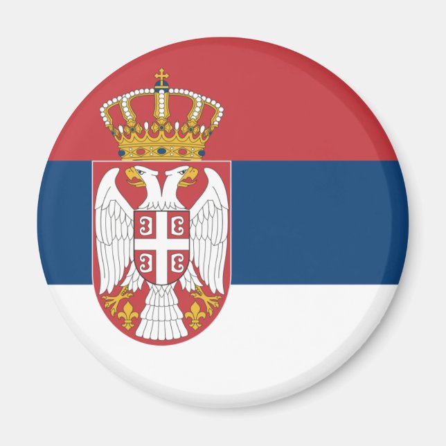 Serbia Flag Magnet (Front)