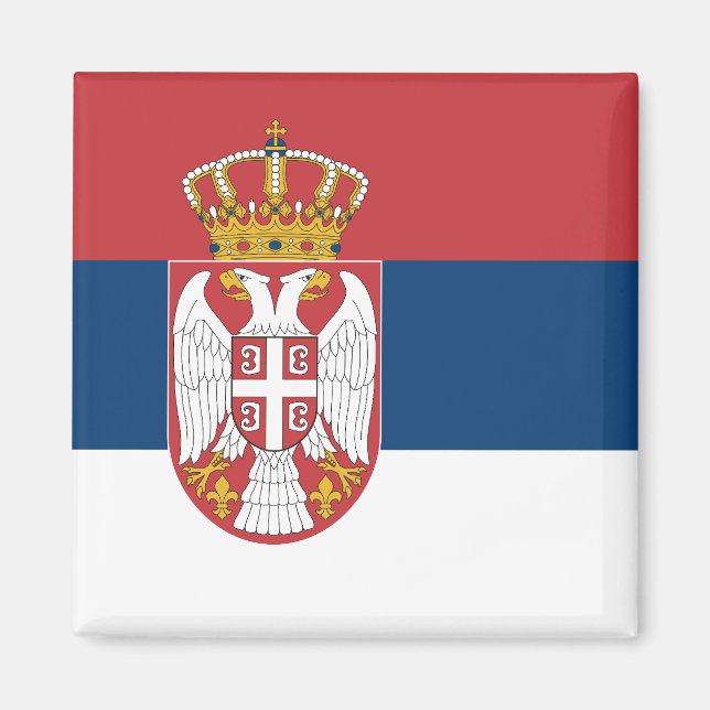 Serbia Flag Magnet (Front)