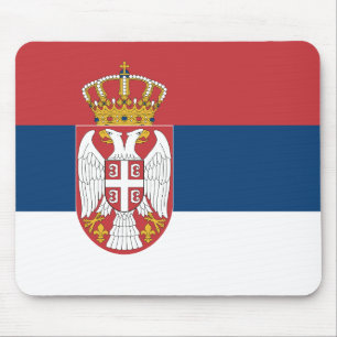 Serbia Flag Mouse Pad