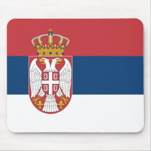Serbia Flag Mouse Pad