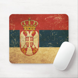 Serbia Flag Mouse Pad