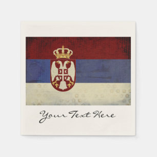 Serbia Flag Party Napkins