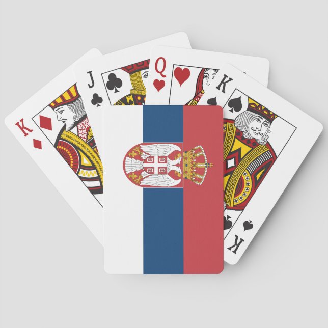 Serbia Flag Playing Cards (Back)