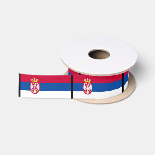 Serbia Flag Satin Ribbon