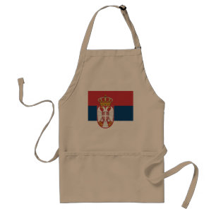 Serbia Flag Standard Apron