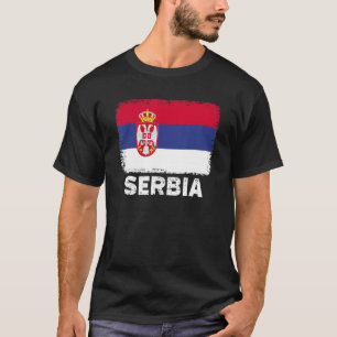 Serbia Flag Support Serbian People Women Men T-Shirt